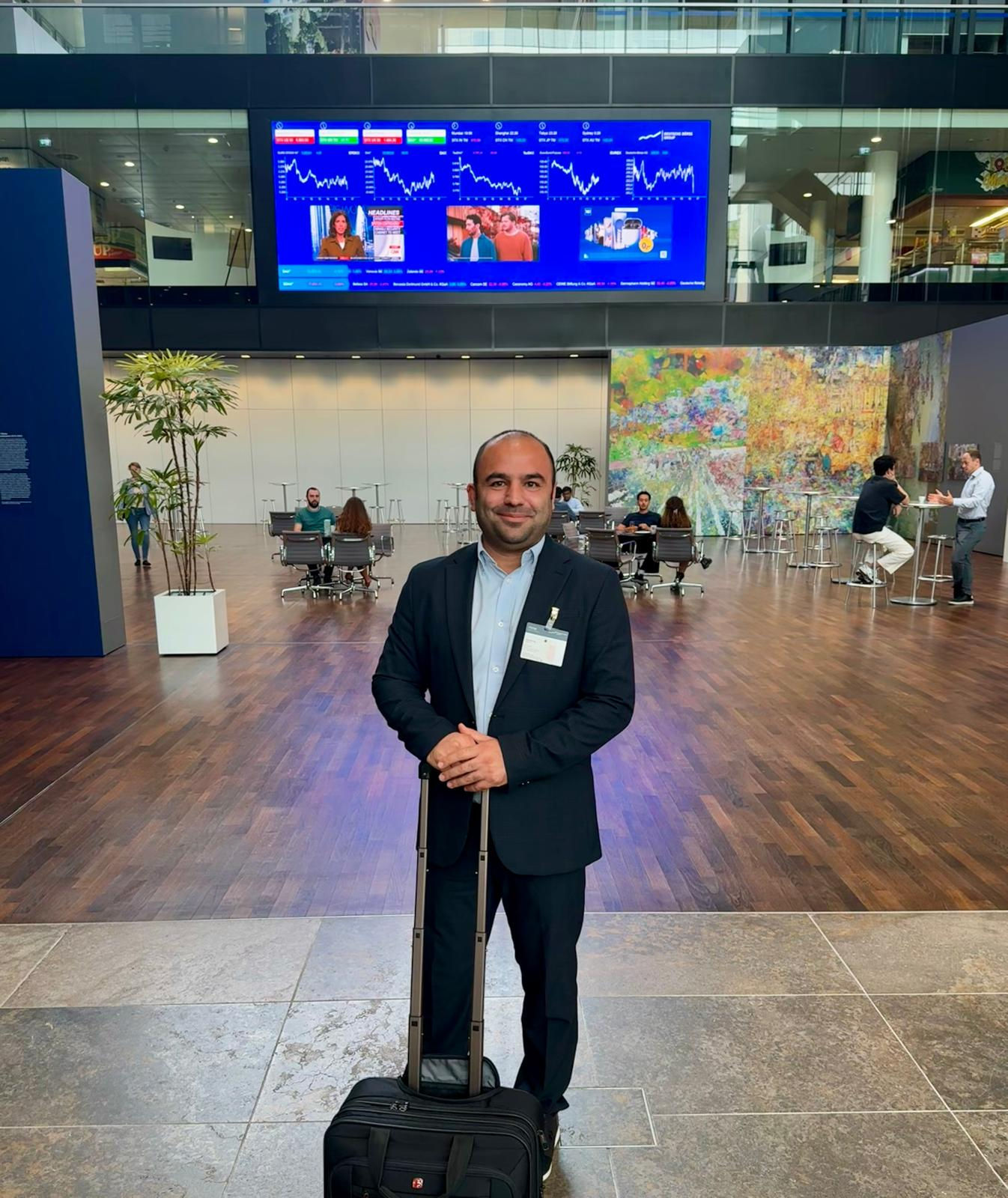 Besuch bei der Deutschen Börse in Frankfurt
